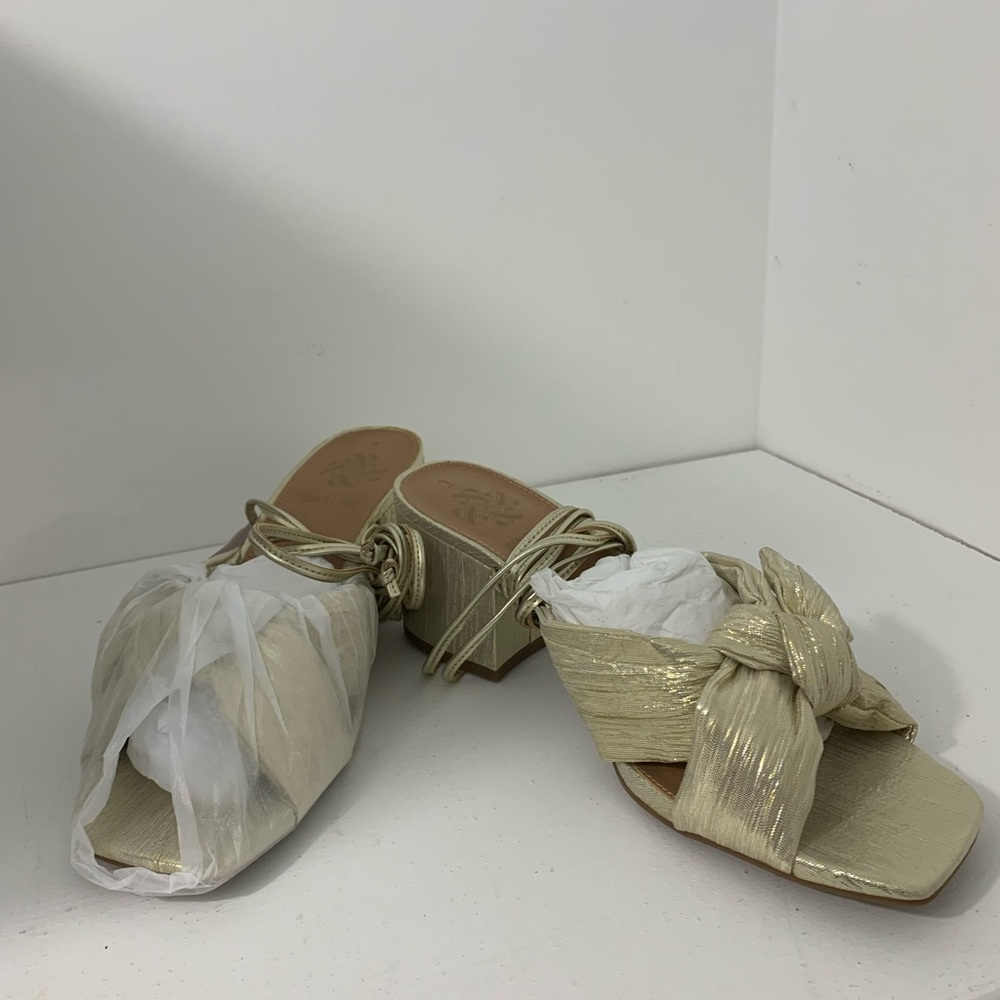 Gold Wrap Heels
